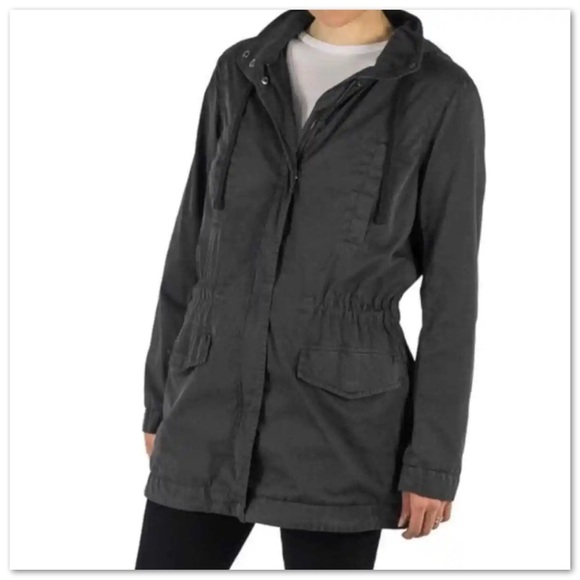 James Perse Standart Utility Lightweight Hooded Jacket Parka - Picture 5 of 9